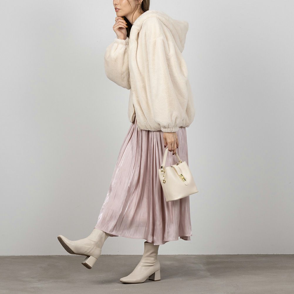 NAVY フェイクファーパーカー レディース商品画像-7