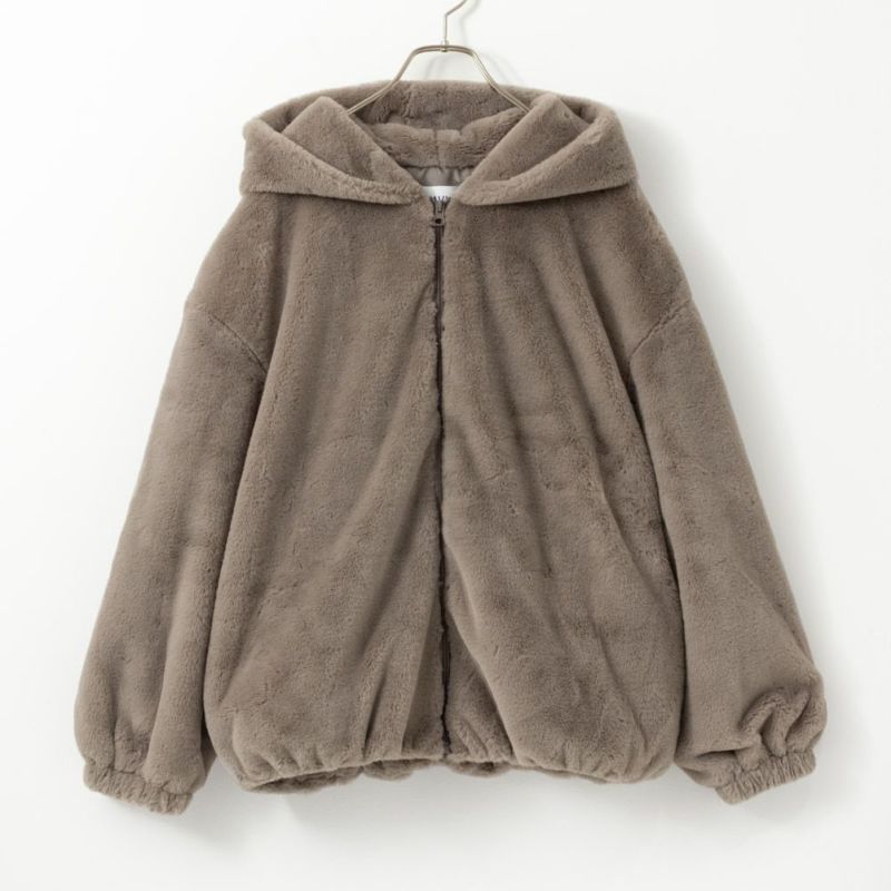 NAVY フェイクファーパーカー レディース商品画像-9