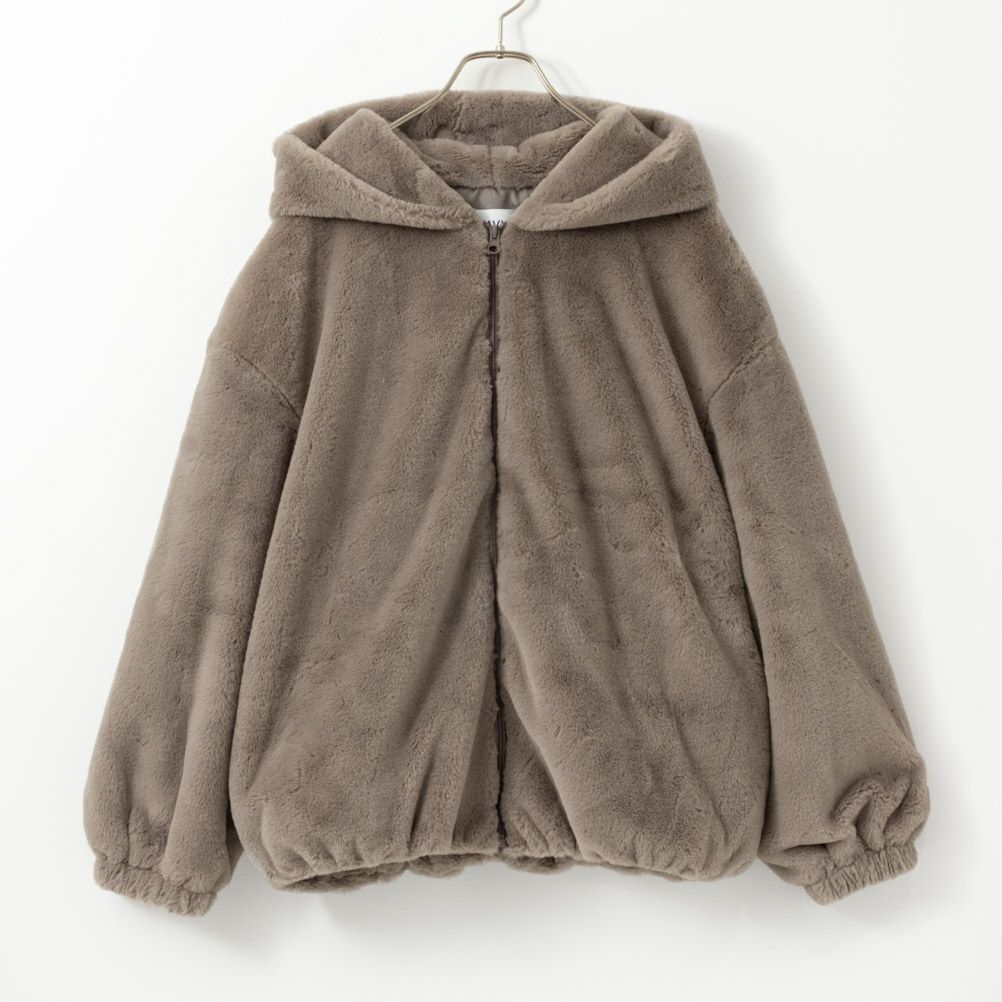 [期間限定価格]NAVY  フェイクファーパーカー レディース商品画像-9