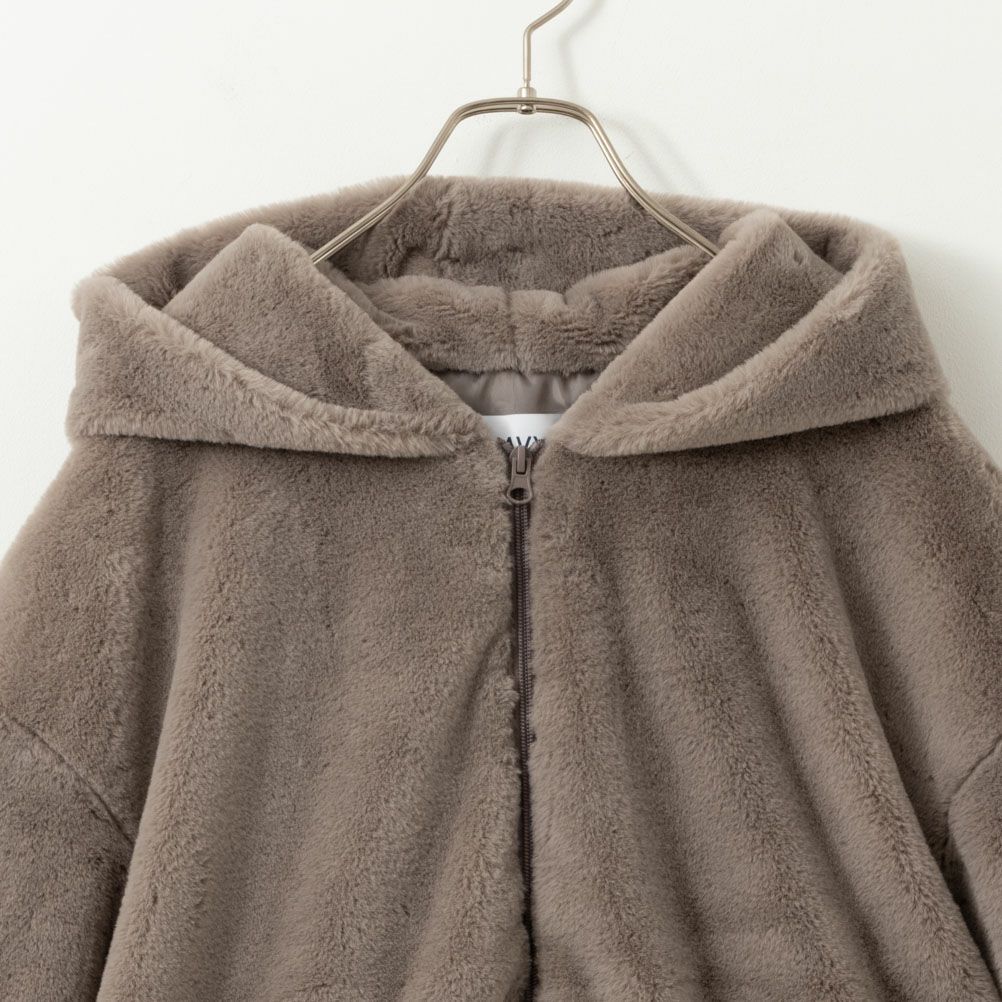 [期間限定価格]NAVY  フェイクファーパーカー レディース商品画像-13