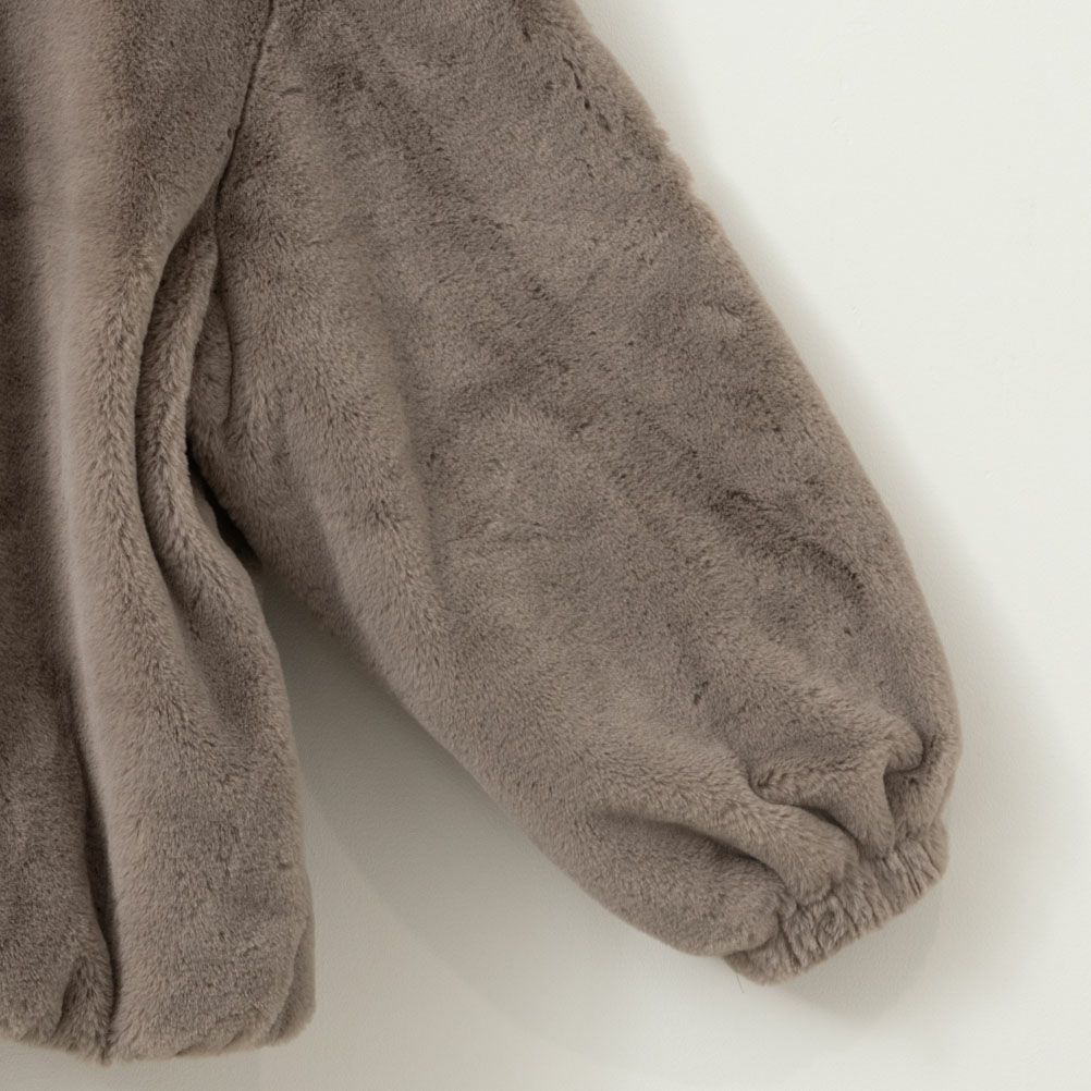 NAVY  フェイクファーパーカー レディース商品画像-14