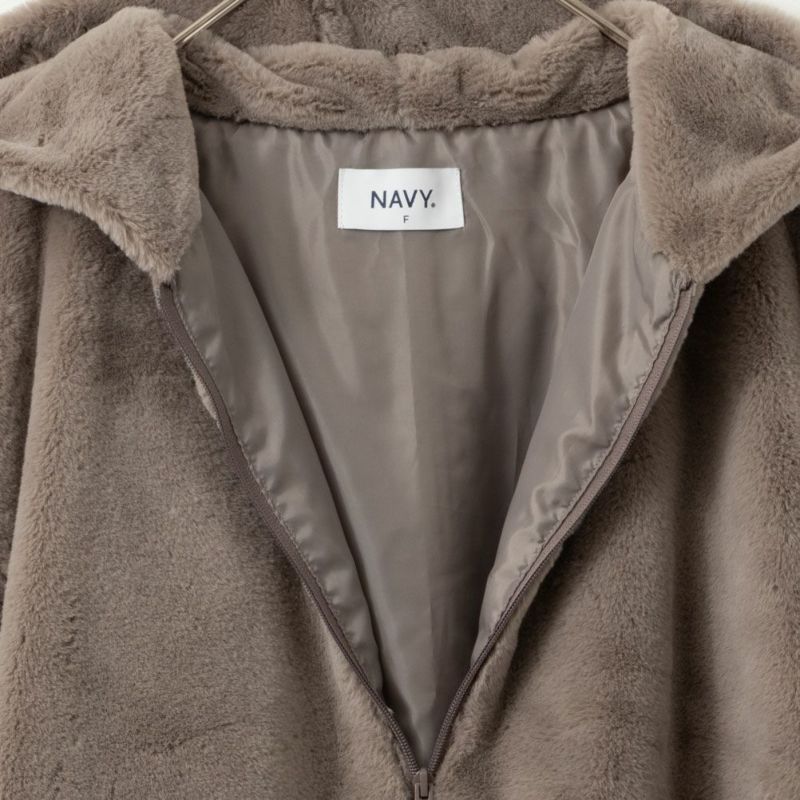 NAVY フェイクファーパーカー レディース商品画像-17