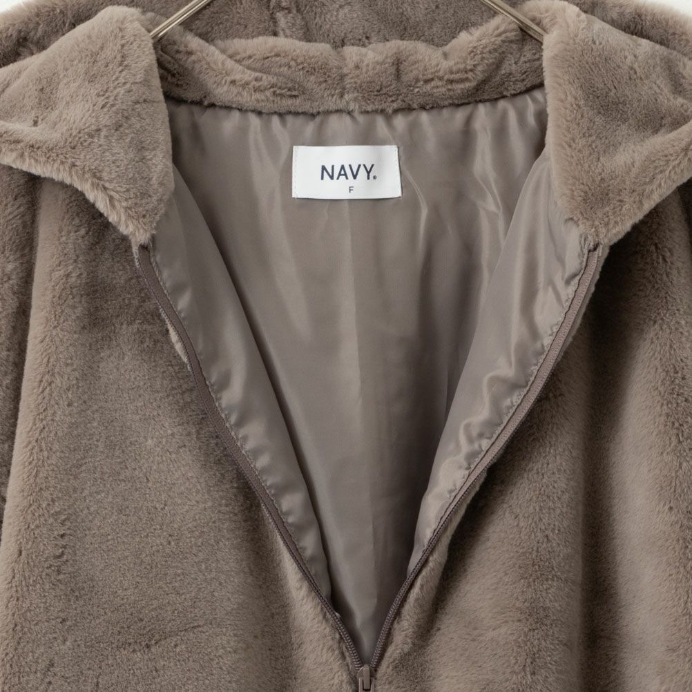 NAVY フェイクファーパーカー レディース商品画像-17