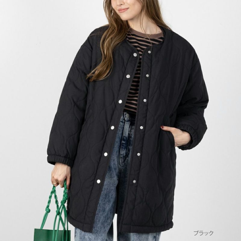 NAVY  miliCo ミリコ 2wayキルトコート レディース商品画像-2