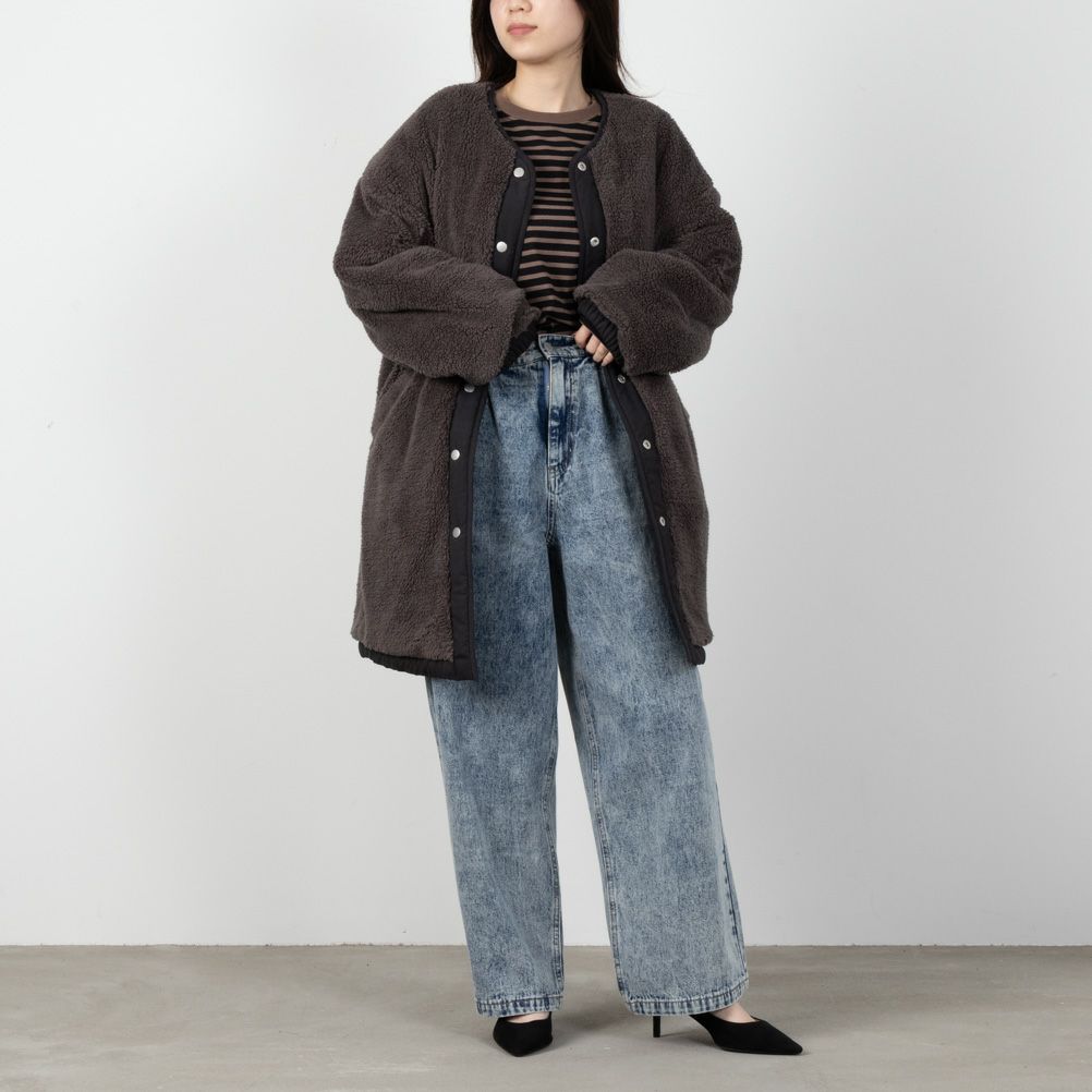 NAVY miliCo ミリコ 2wayキルトコート レディース