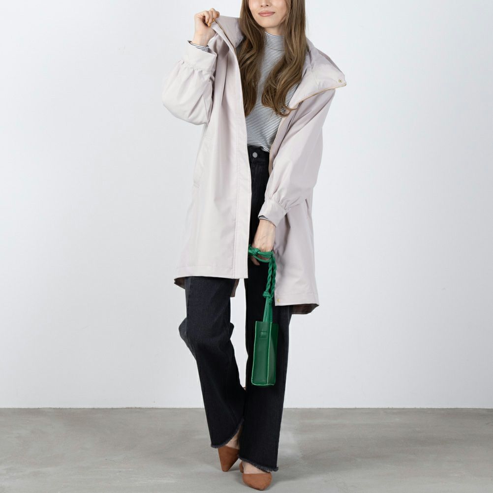 NAVY miliCo ミリコ ミリタリー アウター はっ水Aラインコート レディース商品サムネイル-4