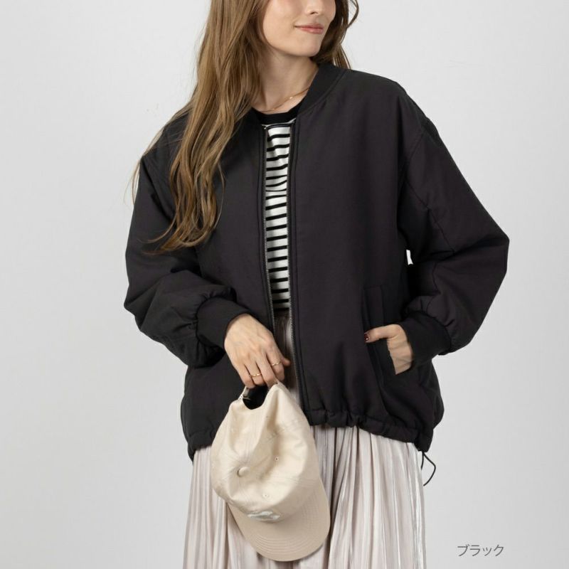 NAVY  miliCo ミリコ MA-1タイプ レディース商品画像-2