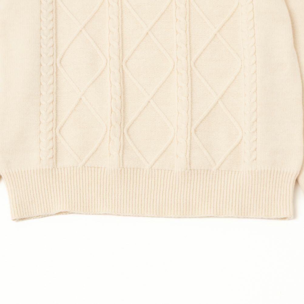 [さらに50%OFF]NAVY もちり もちもち 洗えるニット ケーブル編みプルオーバー レディース商品画像-20