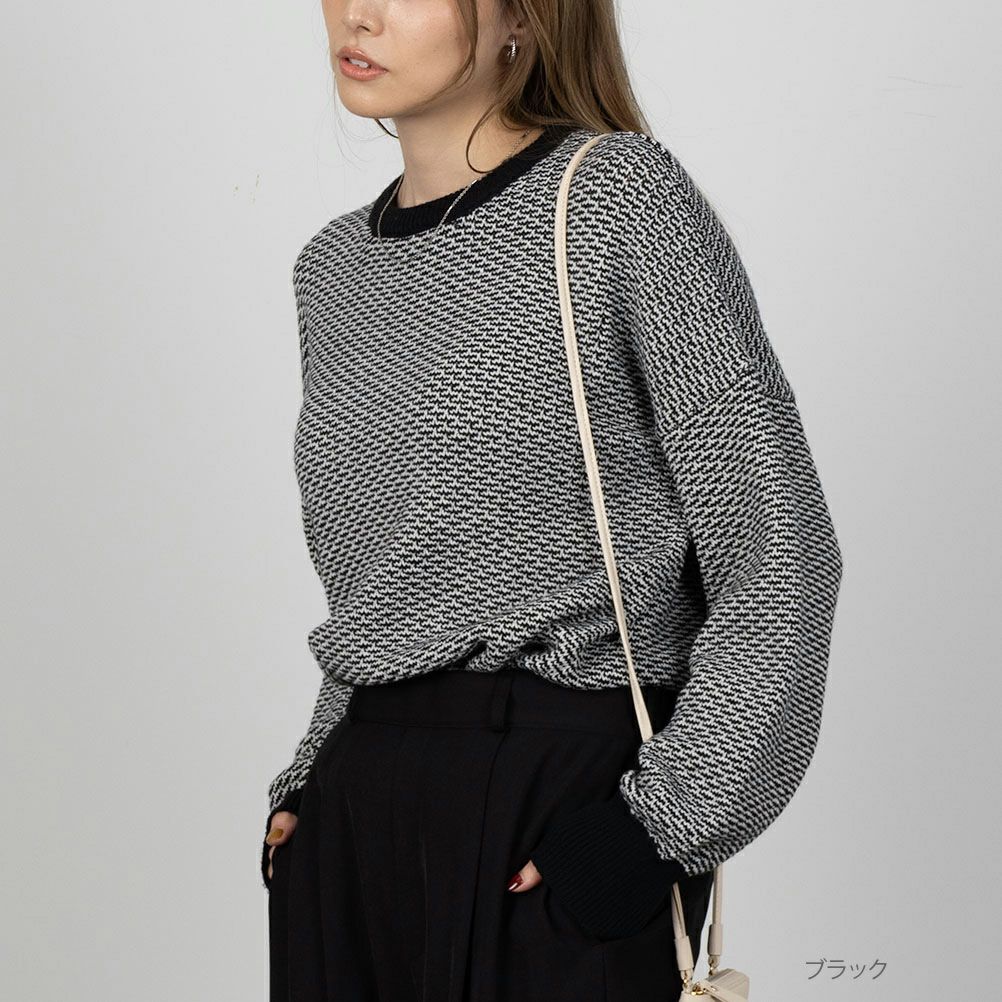 NAVY ミックスプルオーバー レディース