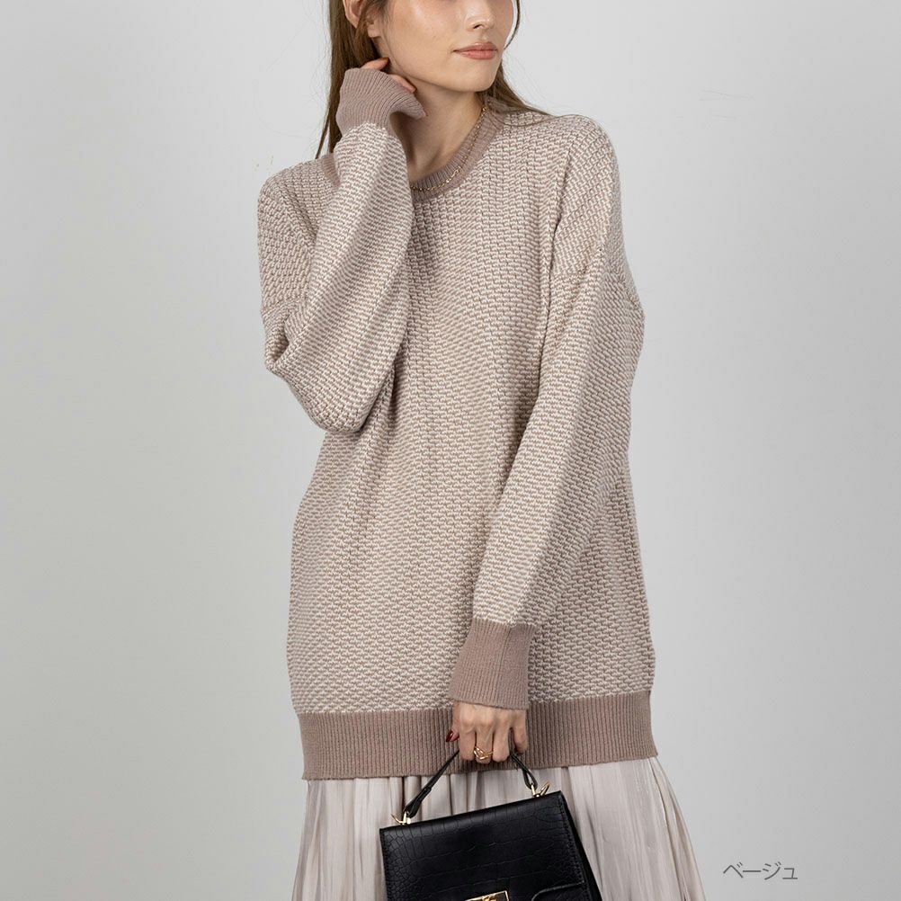 NAVY ミックスプルオーバー レディース