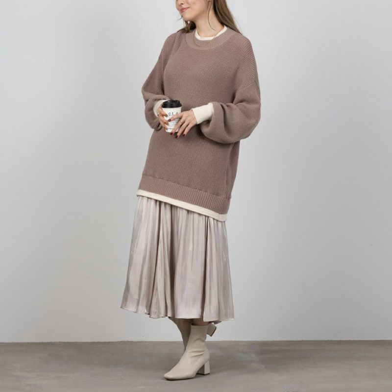 NAVY フェイクレイヤードプルオーバー レディース商品画像-8