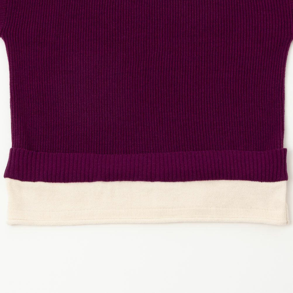 NAVY フェイクレイヤードプルオーバー レディース