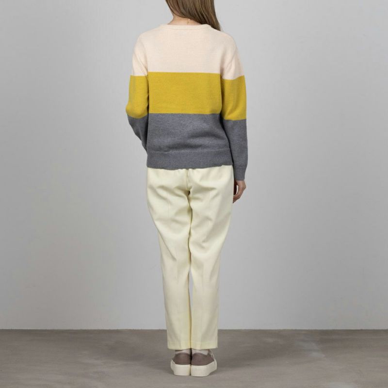 NAVY もちり もちもち 洗えるニット 3段切り替えプルオーバー レディース商品画像-7