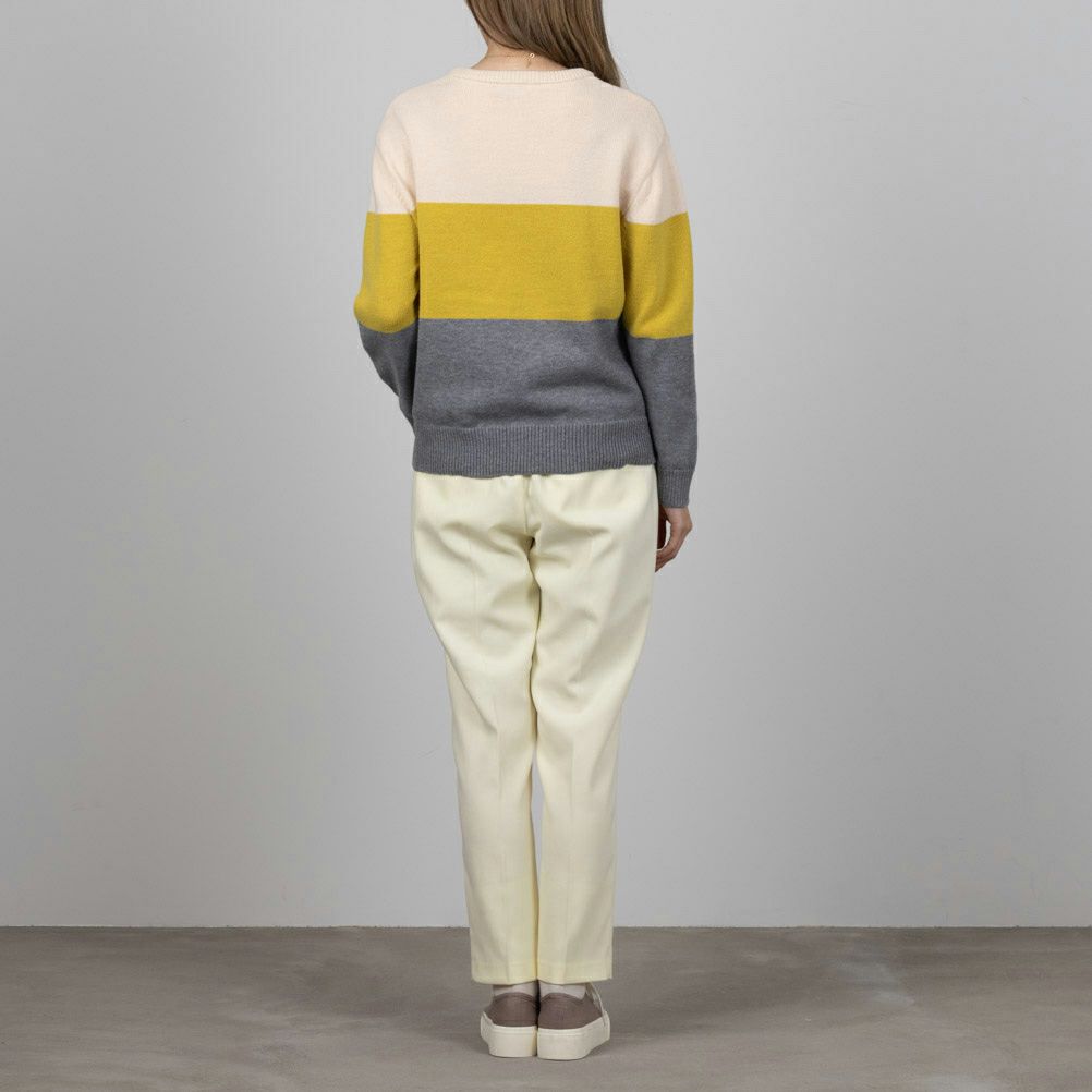 NAVY もちもち3段切り替えプルオーバー レディース