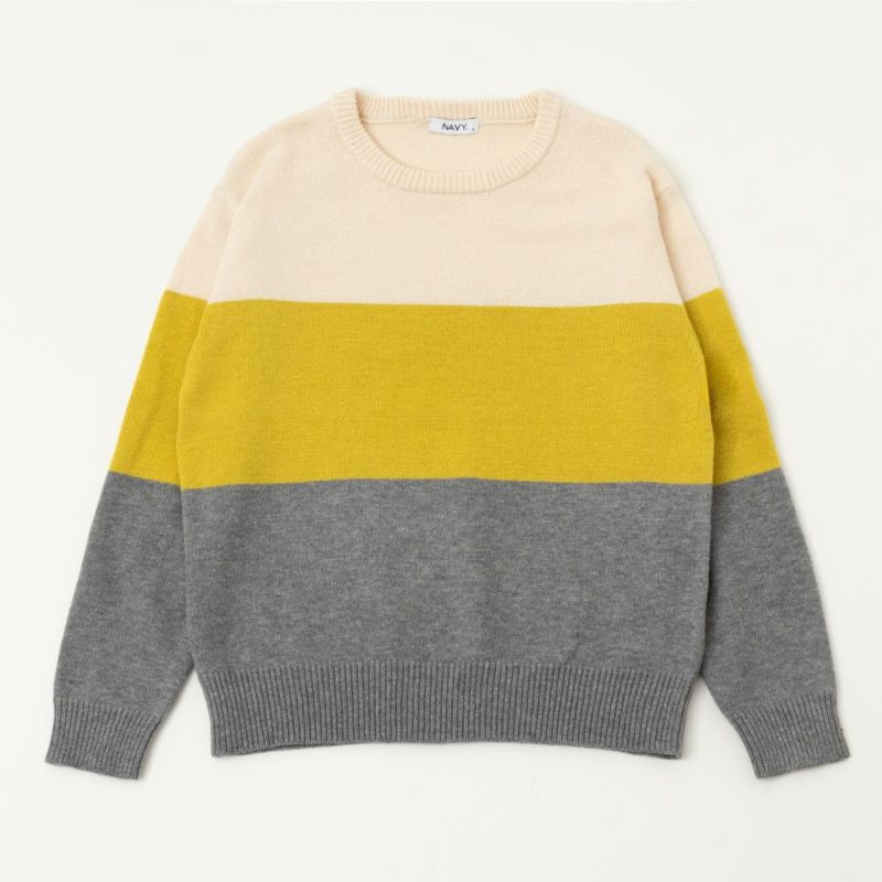 NAVY もちり もちもち 洗えるニット 3段切り替えプルオーバー レディース商品画像-13