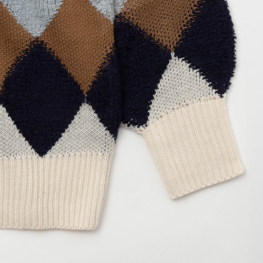 NAVY アーガイルカーディガン レディース商品画像-14