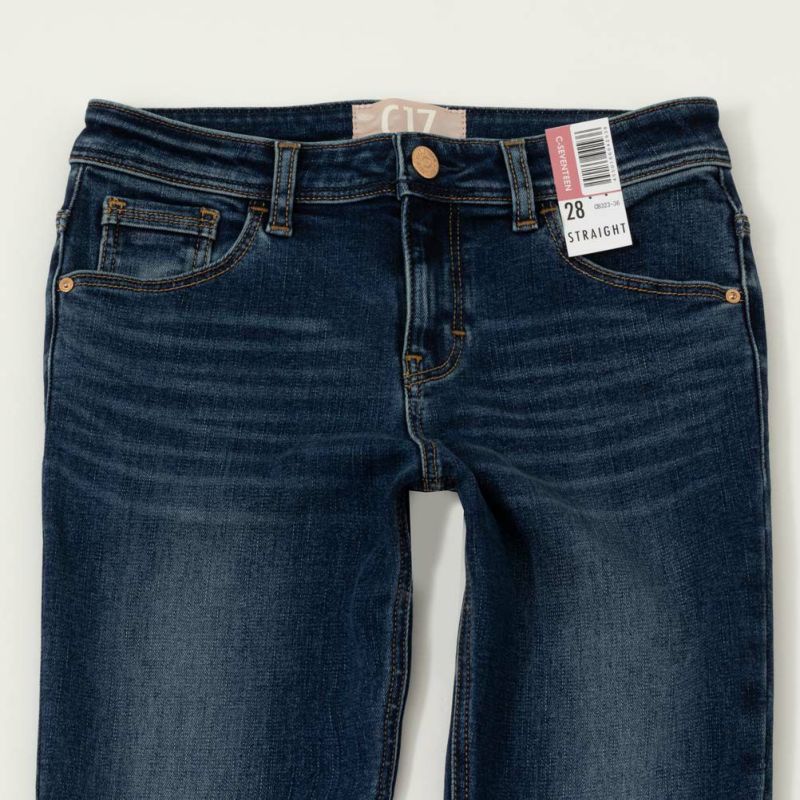 C17  ストレートデニムパンツ レディース商品画像-7