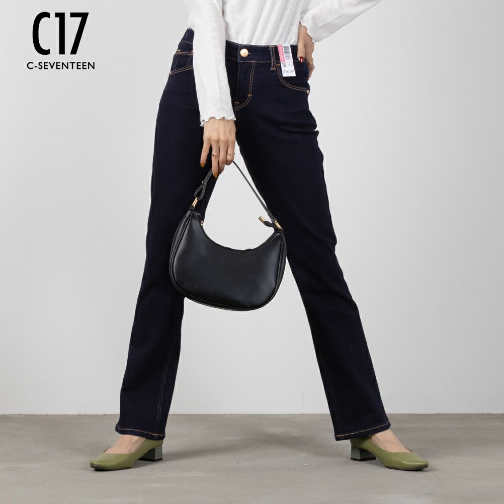 C17  ストレートデニムパンツ レディース商品画像-1