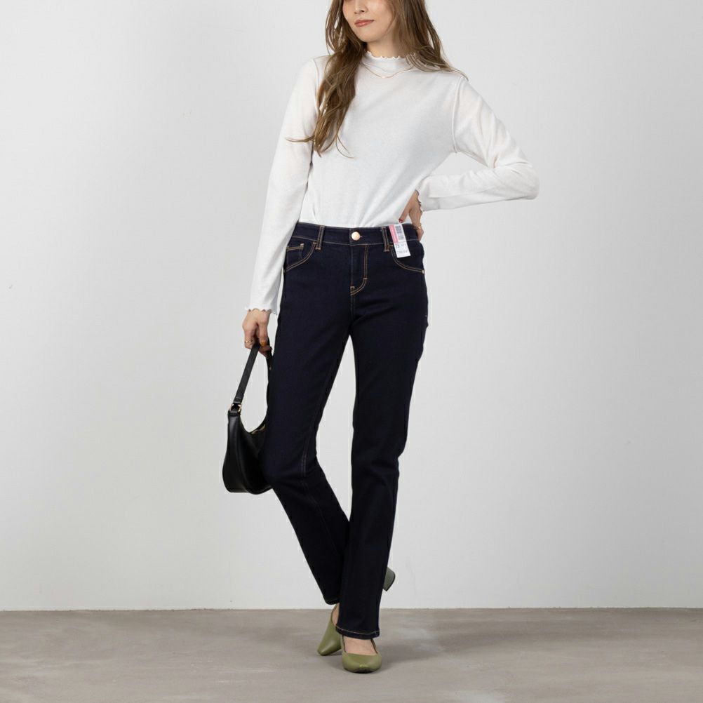 C17 ストレートデニムパンツ レディース