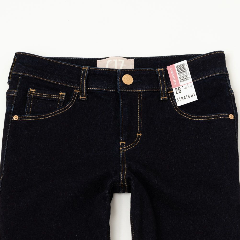 C17  ストレートデニムパンツ レディース商品画像-7