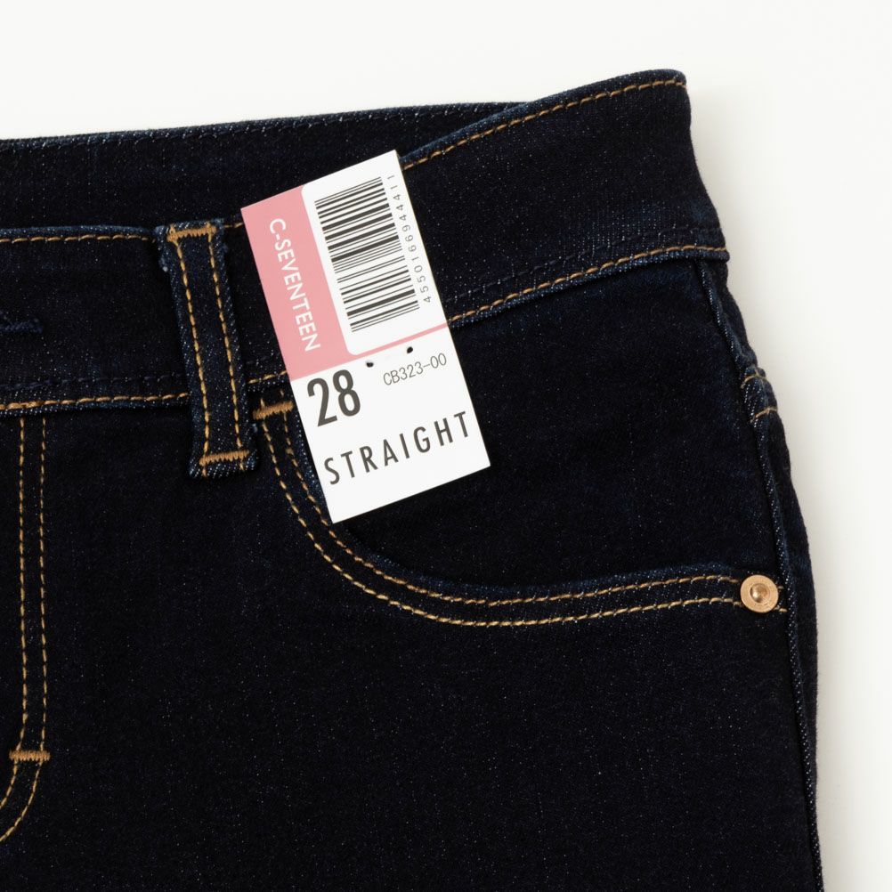 C17 ストレートデニムパンツ レディース