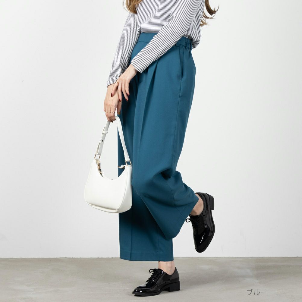 NAVY  ウィークストレッチワイドパンツ レディース商品画像-4