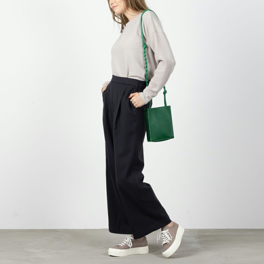 NAVY ウィークストレッチワイドパンツ レディース