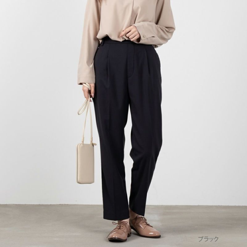 NAVY  ウィークストレッチテーパードパンツ レディース商品画像-2