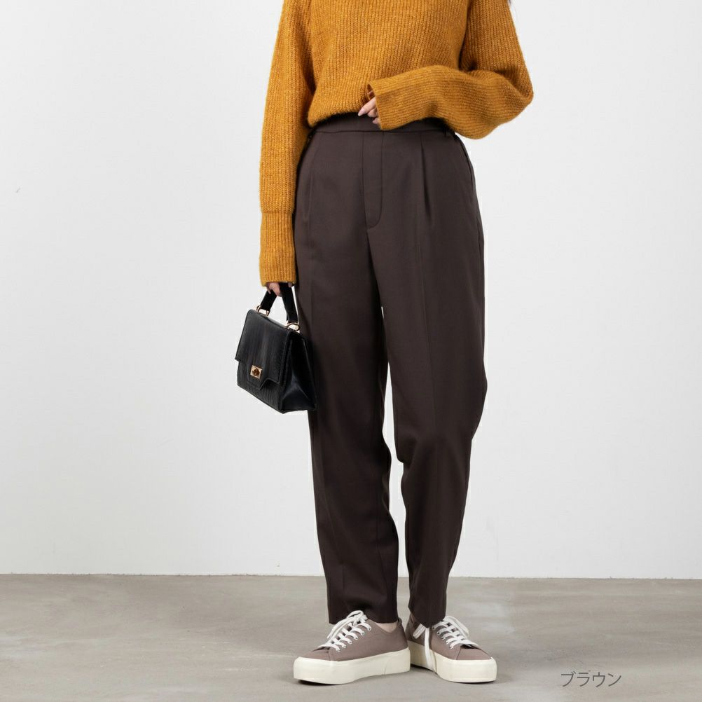 NAVY ウィークストレッチテーパードパンツ レディース