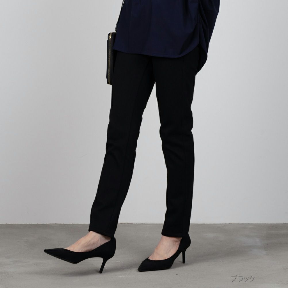 NAVY 温℃ 裏起毛スキニーパンツ 抗ピル加工 静電気抑制加工 着膨れしにくい レディース商品画像-2