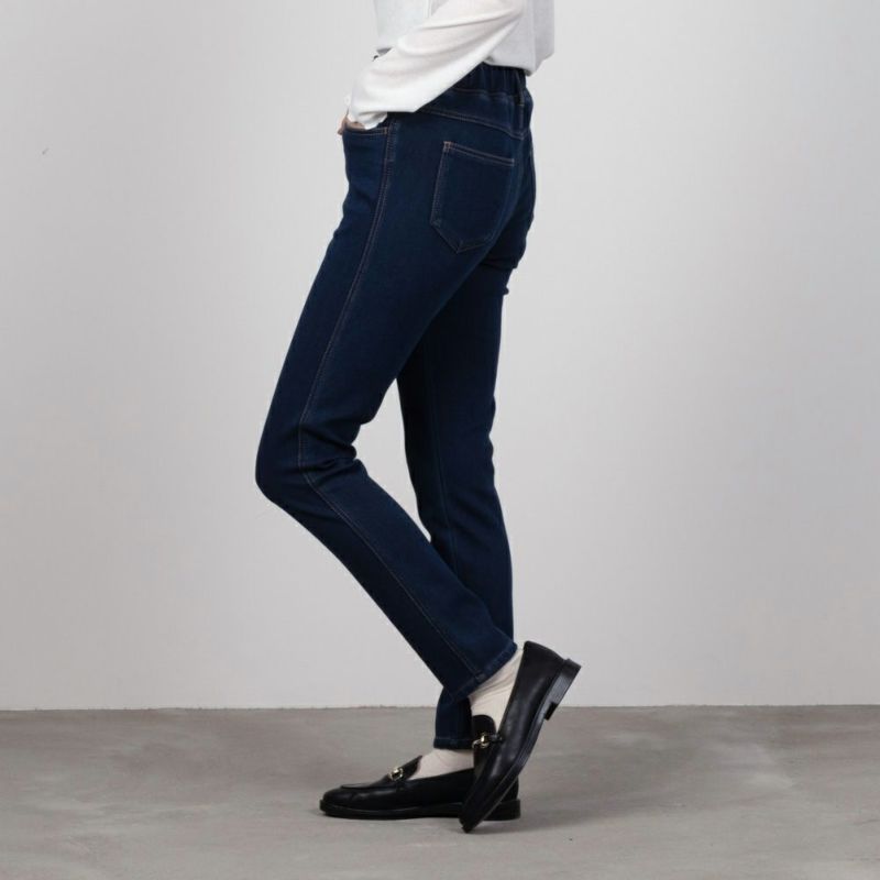 NAVY 温℃ 裏起毛スキニーパンツ 抗ピル加工 静電気抑制加工 着膨れしにくい レディース商品画像-7