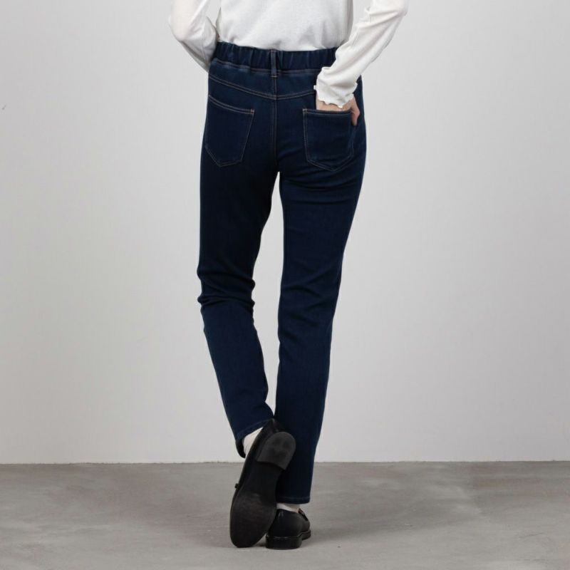 NAVY 温℃ 裏起毛スキニーパンツ 抗ピル加工 静電気抑制加工 着膨れしにくい レディース商品画像-8