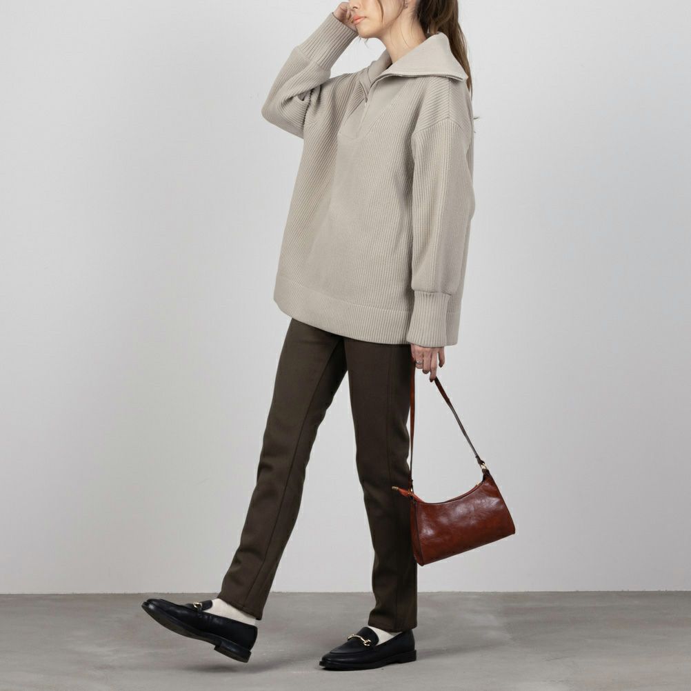 NAVY 温℃ 裏起毛スキニーパンツ 抗ピル加工 静電気抑制加工 着膨れしにくい レディース商品画像-10