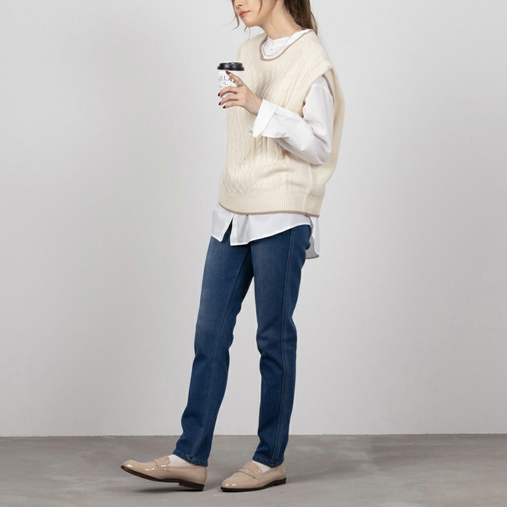 NAVY 温℃ スキニーパンツ レディース