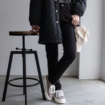 NAVY 温℃ モコモコスキニーパンツ レディース