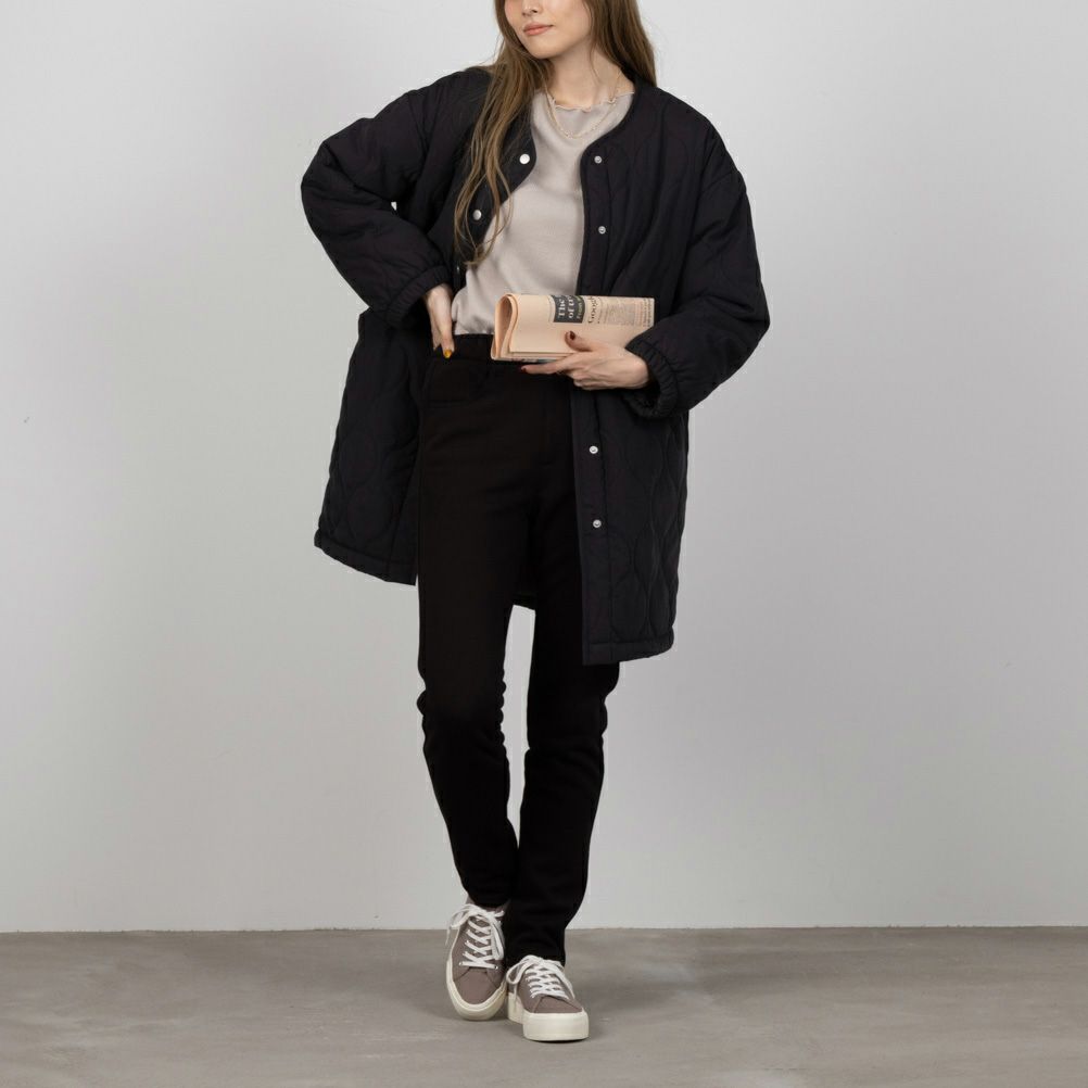 NAVY 温℃ モコモコスキニーパンツ レディース