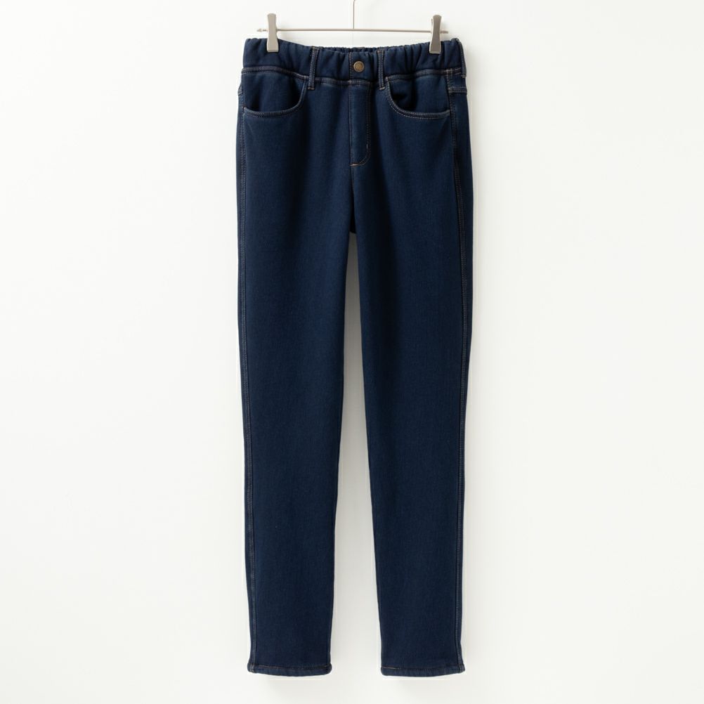 NAVY 温℃ モコモコスキニーパンツ レディース