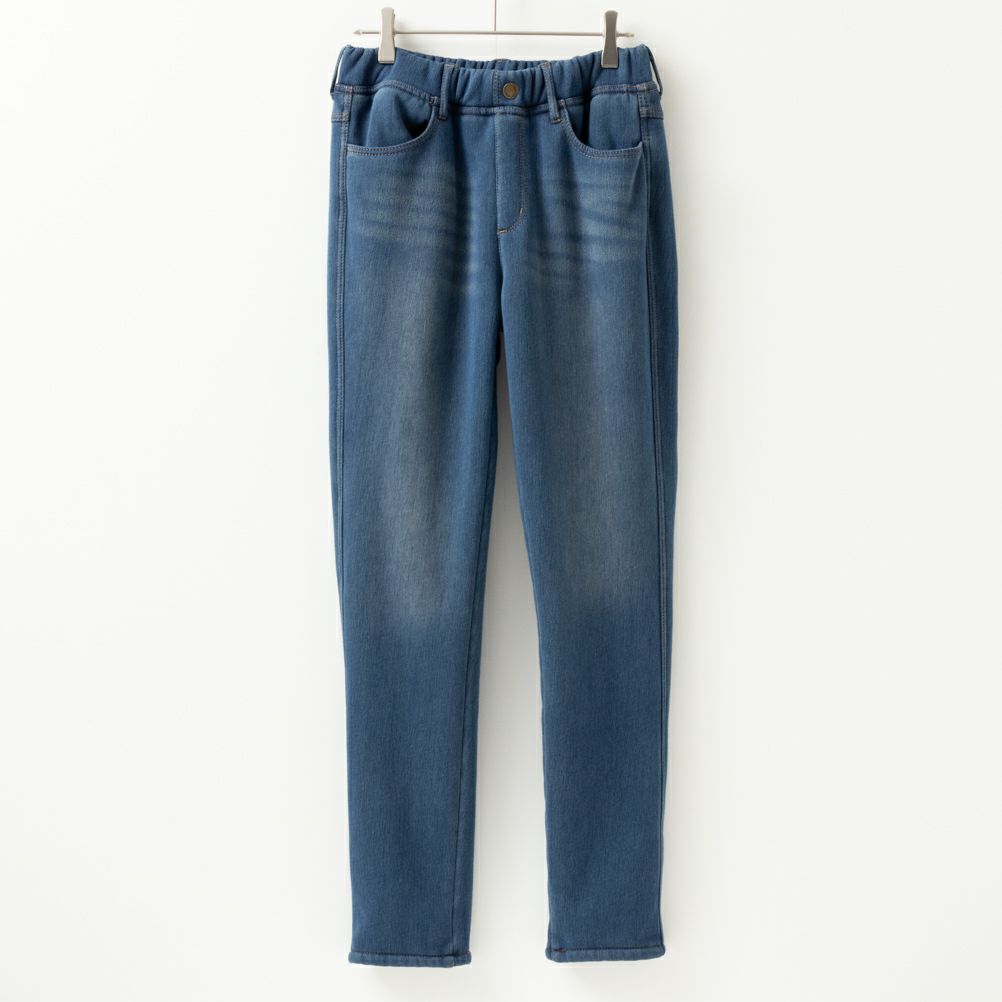NAVY 温℃ モコモコスキニーパンツ レディース