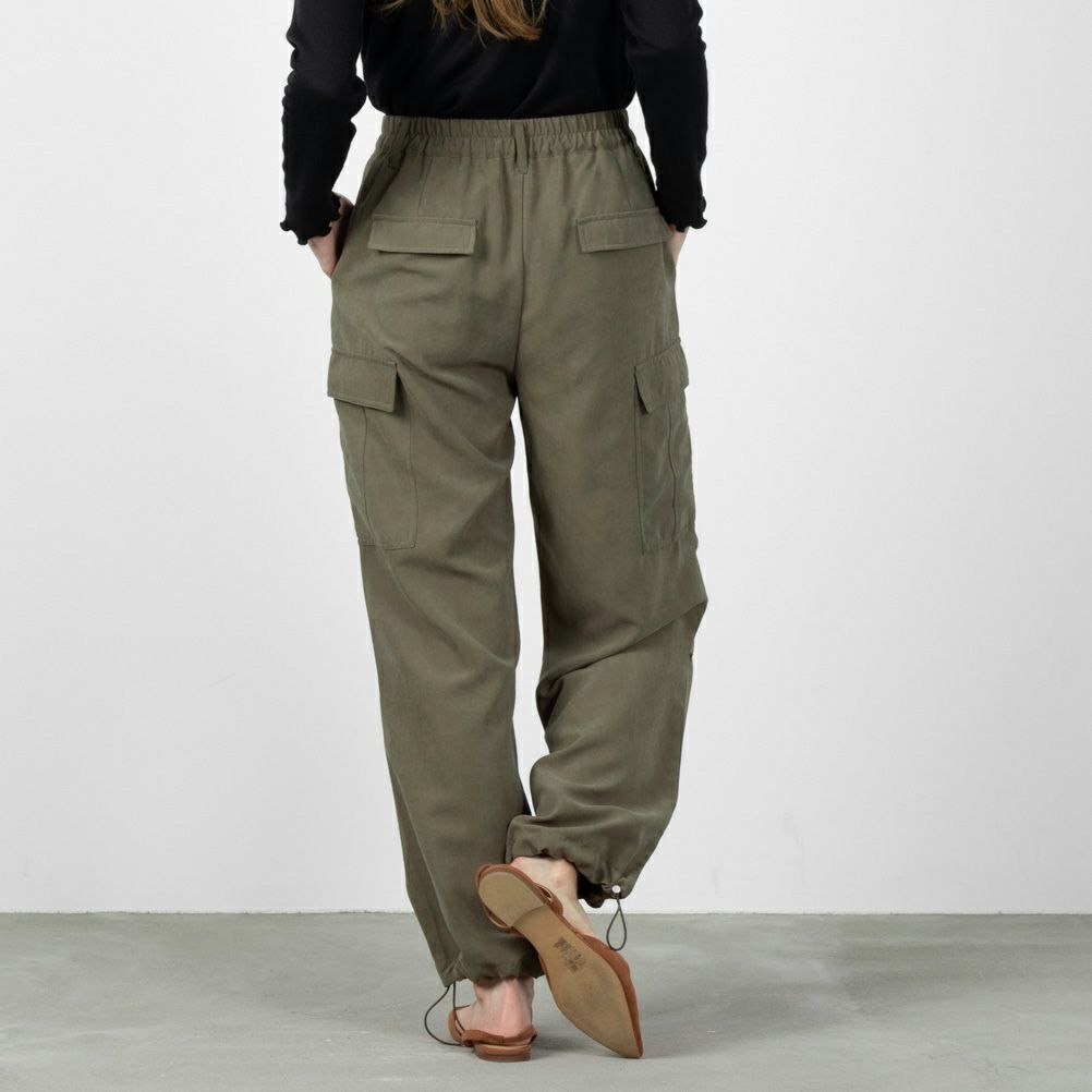 NAVY ミリタリーピーチカーゴパンツ レディース商品画像-5