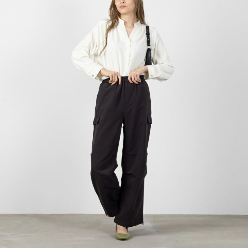 NAVY ミリタリーピーチカーゴパンツ レディース商品画像-6