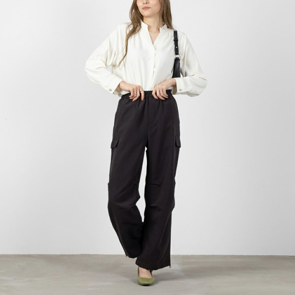 NAVY ミリタリーピーチカーゴパンツ レディース