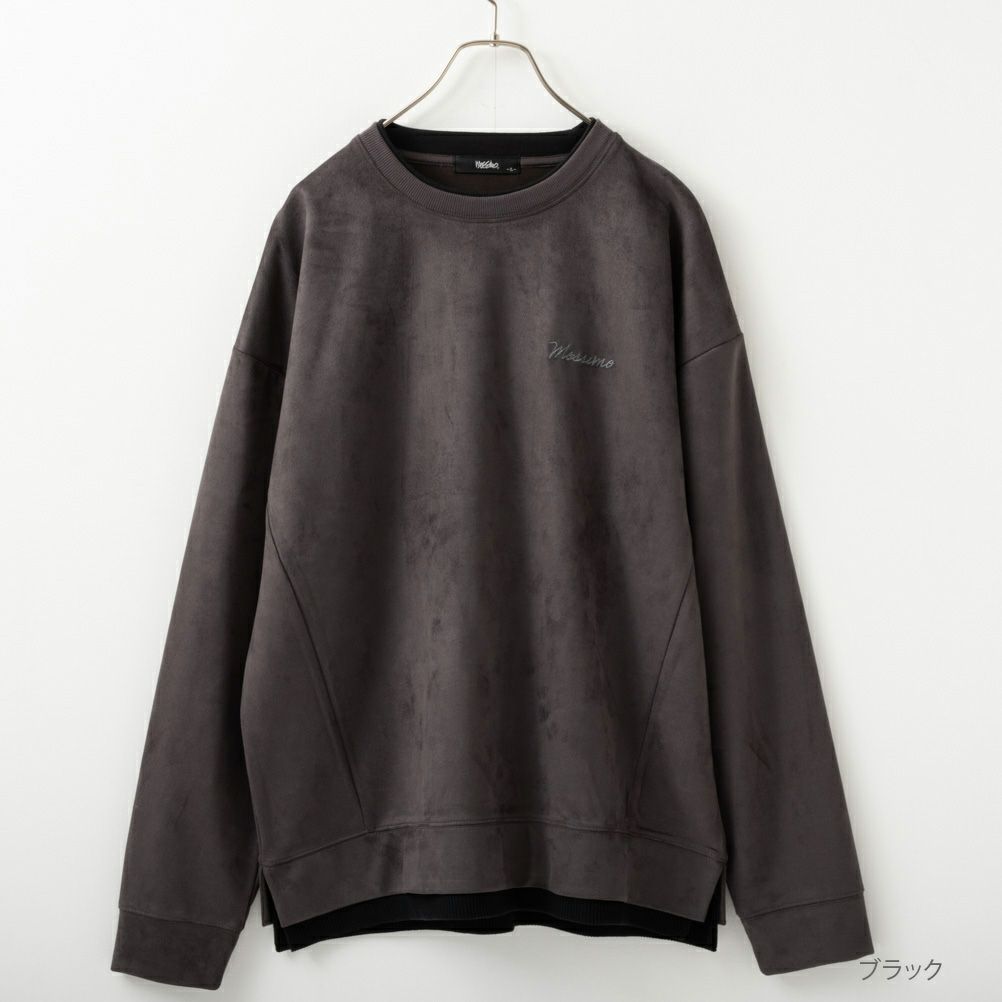 MOSSIMO フェイクスエードプルオーバー メンズ