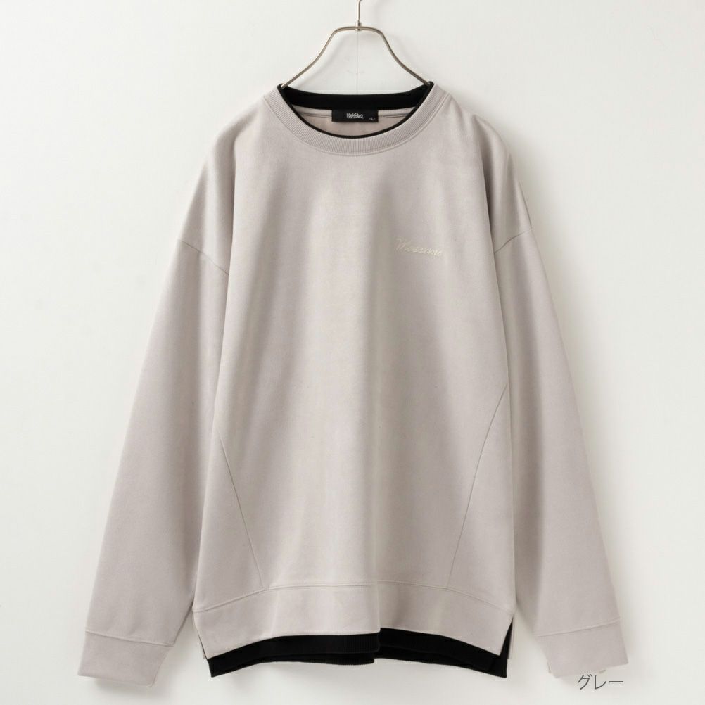 MOSSIMO フェイクスエードプルオーバー メンズ