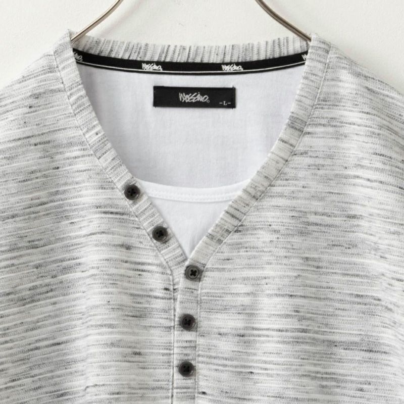 [期間限定価格]MOSSIMO  Yヘンリーネック長袖Tシャツ メンズ商品画像-4