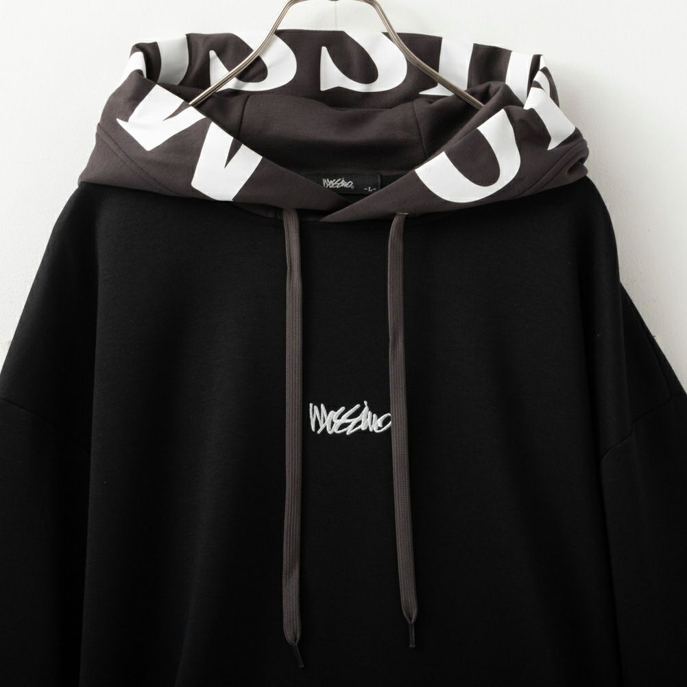 MOSSIMO ポンチ素材 フードロゴパーカー メンズ