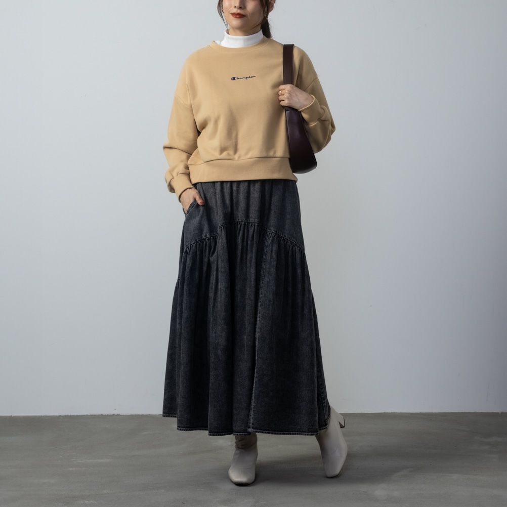 Champion クルーネックスウェットシャツ レディース