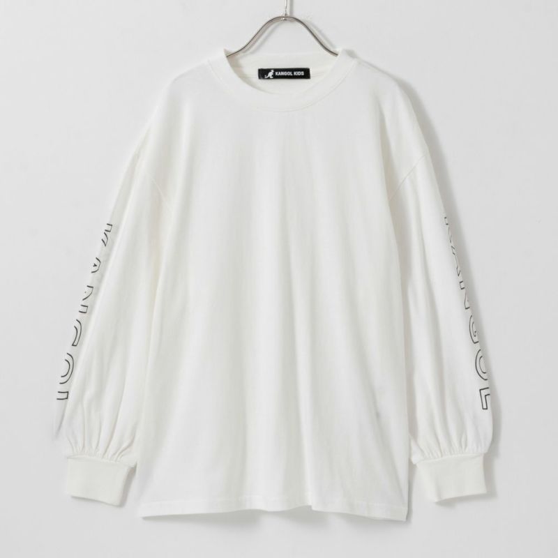 KANGOL ポンチ素材 ベスト長袖Tシャツレイヤードアンサンブル キッズ商品画像-8