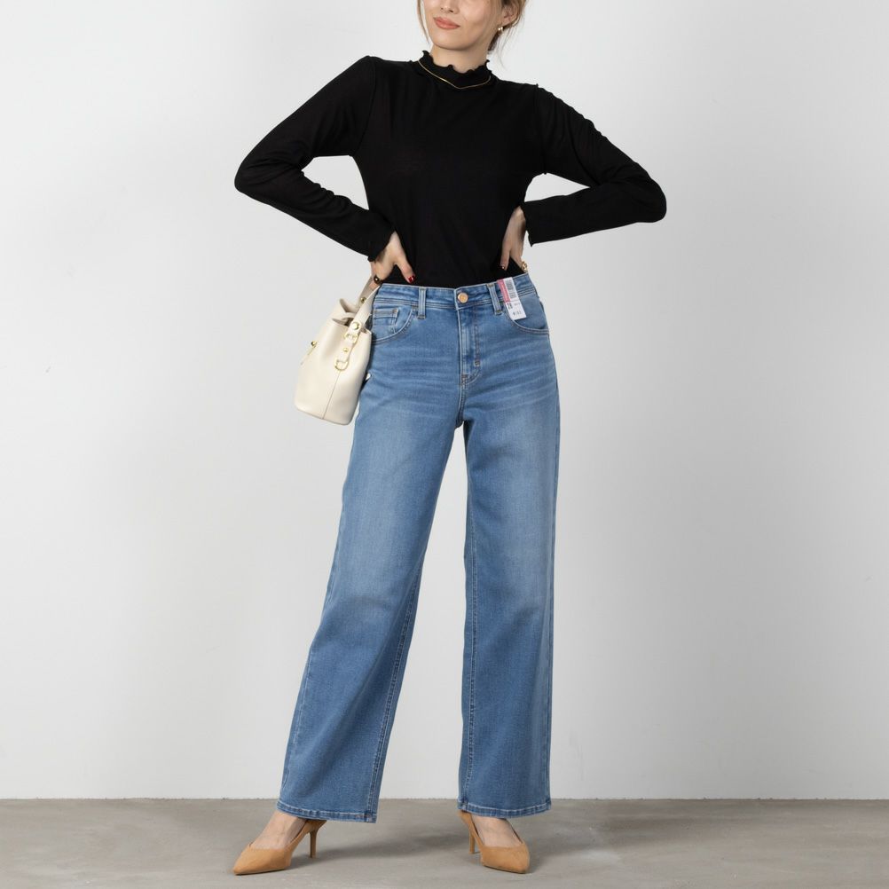 C17 ベーシックワイドパンツ レディース