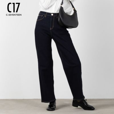 C17  ベーシックワイドパンツ レディース
