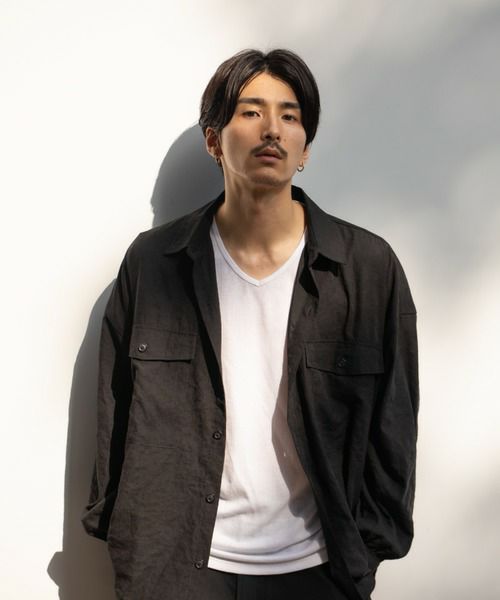 MOSSIMO バルーンスリーブシャツアンサンブル メンズ商品サムネイル-1